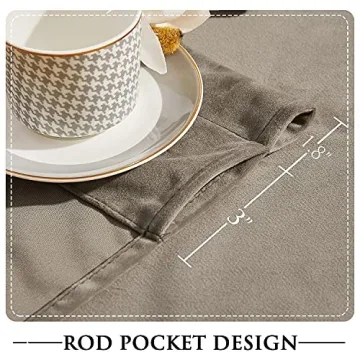 StangH Velvet Curtains - Elegant Room Darkening Panels