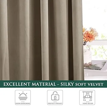 StangH Velvet Curtains - Elegant Room Darkening Panels