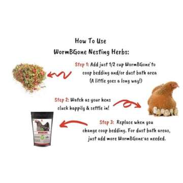 Non-GMO Backyard Chicken Nesting Herbs (10 oz) - Naturally Keep A Clean Coop Your Hens Will Love