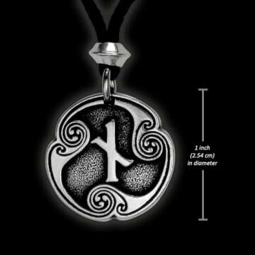 Nauthiz Rune Pendant - Norse Viking Jewelry Necklace