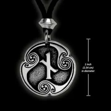 Nauthiz Rune Pendant - Norse Viking Jewelry Necklace