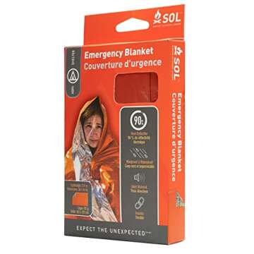 S.O.L. 90% Heat Reflective Emergency Blanket for Safety