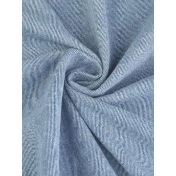 Agnes Orinda Jean Jacket for Women Plus Size Distressed Long Sleeve Oversized Denim Trucker Jackets 3X Light Blue