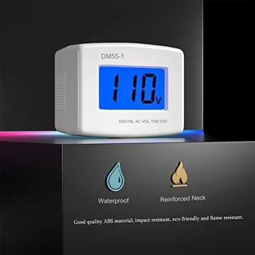 Eversame LCD Digital Volt Meter for Household Voltage Monitoring