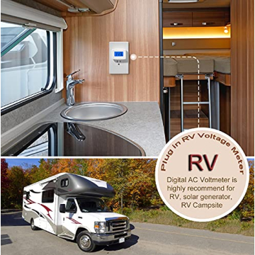 Eversame LCD Digital Volt Meter for Household Voltage Monitoring