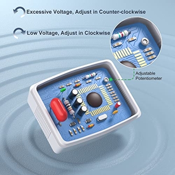 Eversame LCD Digital Volt Meter for Household Voltage Monitoring