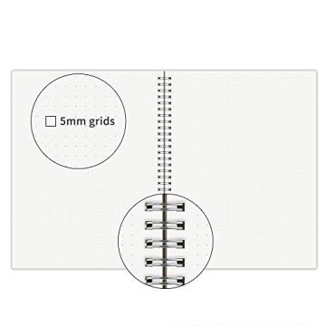 HULYTRAAT Large Dot Grid Notebooks - Pack of 2