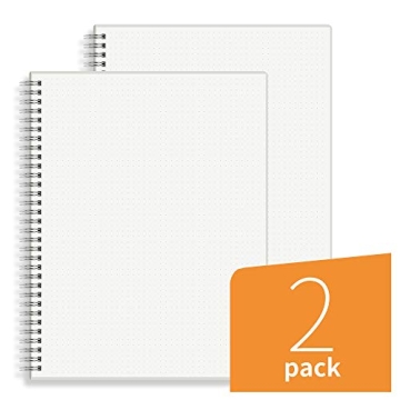 HULYTRAAT Large Dot Grid Notebooks - Pack of 2