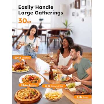 Nuwave Bravo XL Pro Air Fryer Toaster Oven, Improved 100% Super Convection, Quicker & Crispier Results, 100 Presets, Multi-Layer Even Cooking, 50-500F, Smart Probe, PFAS Free, 30QT, Stainless Steel