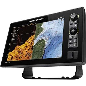 Humminbird SOLIX 10 G2 Fish Finder with CHIRP, Mega Si+, GPS, and 10.1-Inch-Display