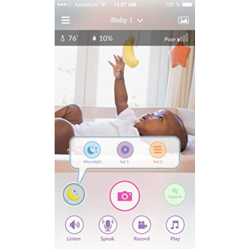iBaby Smart WiFi Baby Monitor 1080P HD Moonlight Projector