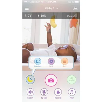 iBaby Smart WiFi Baby Monitor 1080P HD Moonlight Projector