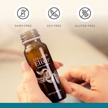 Isagenix Collagen Elixir - Collagen Drink with Marine Collagen Peptides - Liquid Collagen Shot to Support a Youthful Appearance with Vitamin C, Zinc & Biotin - 50 mL