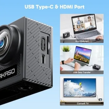 AKASO Brave 4: 4K Action Camera with Accessories Kit