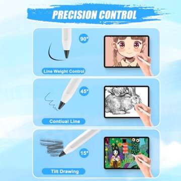 Upgraded Pencil Tips fits for Apple 2nd 1st Gen iPad Pro Pencil,0.78mm No Wear Out Fine Point Precise Control Apple Pen Tip,Longer Tips High Strength Material,Black