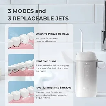 usmile Water Flosser Portable USB Rechargeable C1 Grey