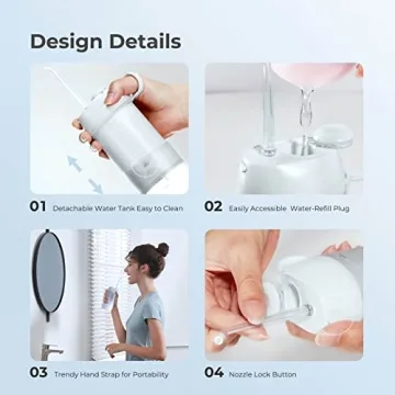 usmile Water Flosser Portable USB Rechargeable C1 Grey