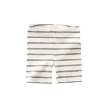 AVAUMA Baby Boys Girls Pajama Set 6M-10Y Kids Cute Toddler Snug fit Pjs Cotton Stripe Short Sleeve Sleepwear (Iv/Gray 12-24 Months)