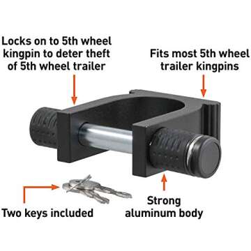 Secure Your Trailer with the CURT 23255 5th Wheel Lock
