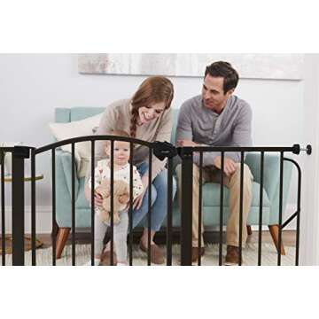 Regalo 58-Inch Stylish Super Wide Baby Gate for Safety