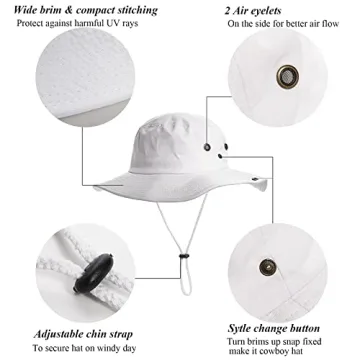 Stylish UV Protection Bucket Hat for Summer Adventures