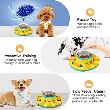 Interactive Potaroma Dog Puzzle Toy for Slow Feeding