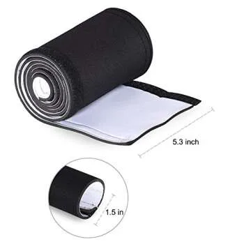 Kootek 118-Inch Cable Management Sleeves with Cable Ties, Neoprene Cable Organizer Cord Cover Wire Hider for TV Computer Office Theater (Black&White, Large)