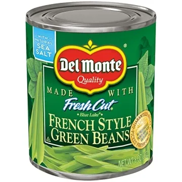 Del Monte Canned Fresh Cut Green Beans, 8 Ounce Pack of 12
