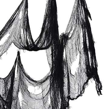Pangda Halloween Large Size Creepy Cloth Party Decor Drape Doorways Entryways Windows Cover Gauze Creepy Spooky Halloween Decorations