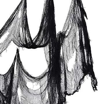 Pangda Halloween Large Size Creepy Cloth Party Decor Drape Doorways Entryways Windows Cover Gauze Creepy Spooky Halloween Decorations
