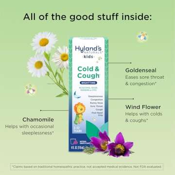 Hyland's Kids Cold Relief Grape Flavor Cough Syrup 4 Oz
