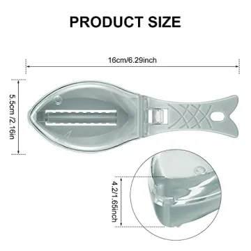 Mess-Free Fish Scaler Remover Tool Kit in 3 Colors