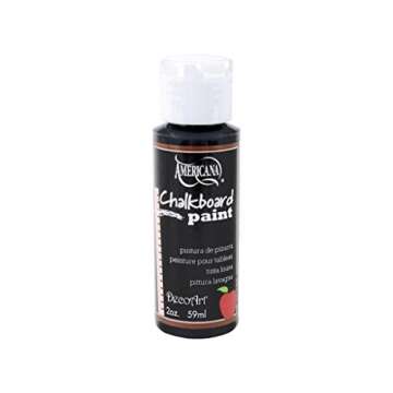 DecoArt DS90-3 Americana Chalkboard Paint, 2-Ounce, Black Slate