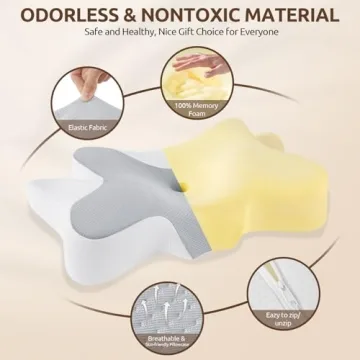 DONAMA Memory Foam Cervical Sleeping Pillow for Comfort