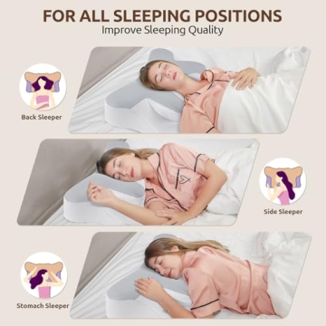DONAMA Memory Foam Cervical Sleeping Pillow for Comfort