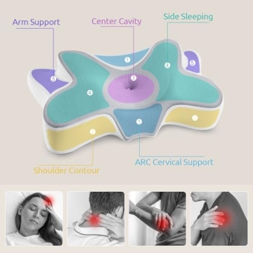 DONAMA Memory Foam Cervical Sleeping Pillow for Comfort