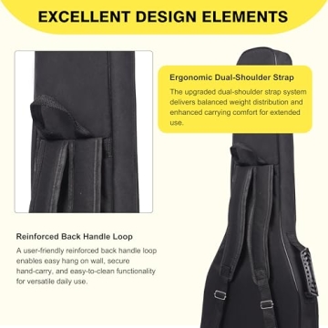 PPOPPO Electric Guitar Gig Bag - Waterproof & Padded Protection