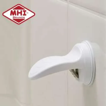 Safe-er-Grip Changing Lifestyles Shower Foot Rest, Non Slip Suction Cup Foot Rest Shower Shaving Leg Assist, Foot Stand for Shower, White, 1 Count (Pack of 1)