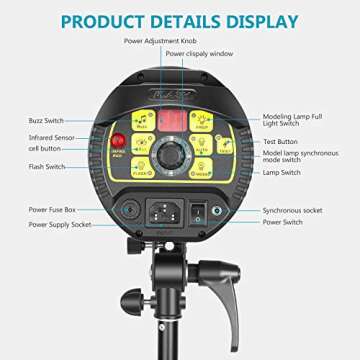 Neewer 400W Strobe Light for Studio Photography - Monolight