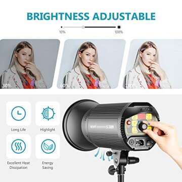 Neewer 400W Strobe Light for Studio Photography - Monolight