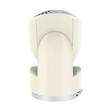 Vornado Flippi V6 Compact Air Circulator Fan, Quiet Portable Travel Fan for Office or Bedroom, Adjustable Head, 2 Speeds, Vintage White