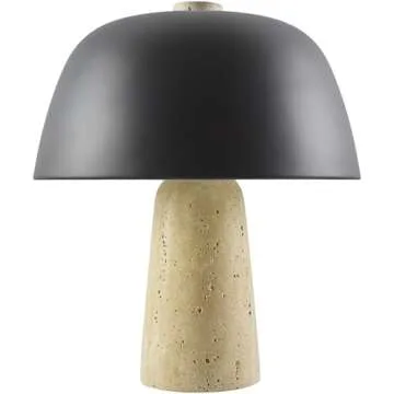 Mark&Day Table Lamps, Lekeisha Modern Black/Beige Bedside Table Lamp for Nightstand Bedroom, Living ...