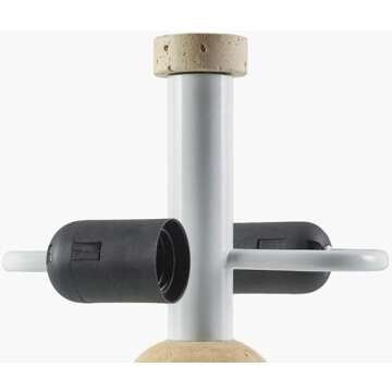 Mark&Day Table Lamps, Lekeisha Modern Black/Beige Bedside Table Lamp for Nightstand Bedroom, Living Room or Office (13" H x 11" W x 11" D)