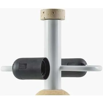 Mark&Day Table Lamps, Lekeisha Modern Black/Beige Bedside Table Lamp for Nightstand Bedroom, Living Room or Office (13" H x 11" W x 11" D)