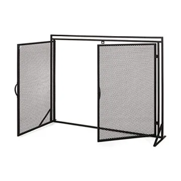 Modern Iron Fireplace Screen by Christopher Knight Home