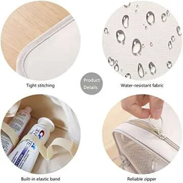 IMCUZUR Travel Toiletry Bag - Waterproof & Stylish Organizer