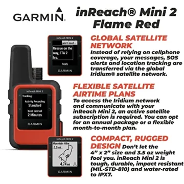 Garmin inReach Mini 2 Satellite Communicator with Cases