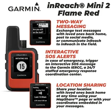 Garmin inReach Mini 2 Satellite Communicator with Cases