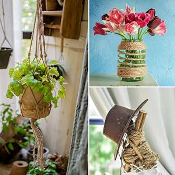 Tenn Well 5mm Jute Twine for Crafts and Gardening