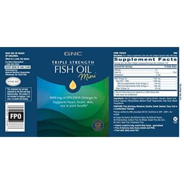 GNC GNC Triple Strength Fish Oil Mini - Twin Pack